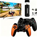 Retro Konsole, X2 PRO -Spielekonsole mit 64 GB, über 30.000 integrierten Spielen und mehr als 30 Emulatoren, Plug-and-Play-Emulator-Videostecker für Fernseher, mit kabellosem 2,4-GHz-Controller