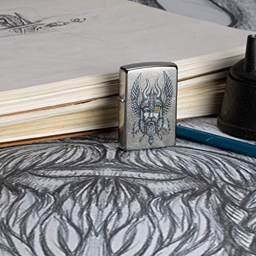Encendedor Zippo con grabado personalizado diseño vikingo miniatura 4