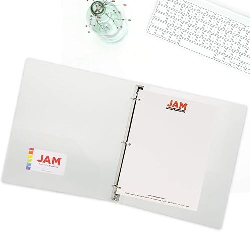 Vista 5 de JAM Paper Designders - Carpeta de 3 anillas de plástico... 1 pulgadas