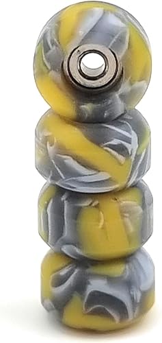 Miniatura 3 de SPITBOARDS Diapasón Remolino Ruedas Poliuretano CNC Torneado Rodamiento Ruedas - Remolino Amarillo