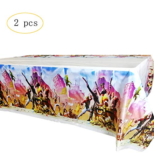 Game Party Tablecover Tablecloth Kids Party Tablecover Game Party Supplies, Set of 2