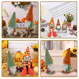 Home Fall Decor Gnomes Plush - 3PCS Table Tiered Tray Christmas Decorations - Farmhouse Autumn Pumpkin Harvest Holiday Party Gnome Ornaments (Fall Gnomes Decor) Home Fall Decor Gnomes Plush 3PCS Table Tiered Tray Christmas Decorations Farmhouse Autumn Pumpkin Harvest Holiday Party Gnome Ornaments Fall Gnomes Decor
