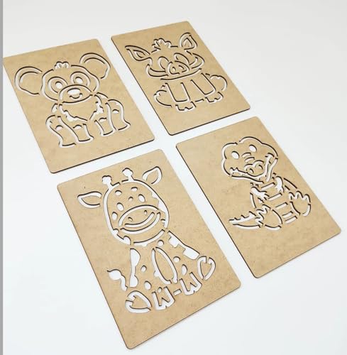 Image of Cliths Montessori Safari Animals Template - 17 Line Templates for Learning About African Wildlife