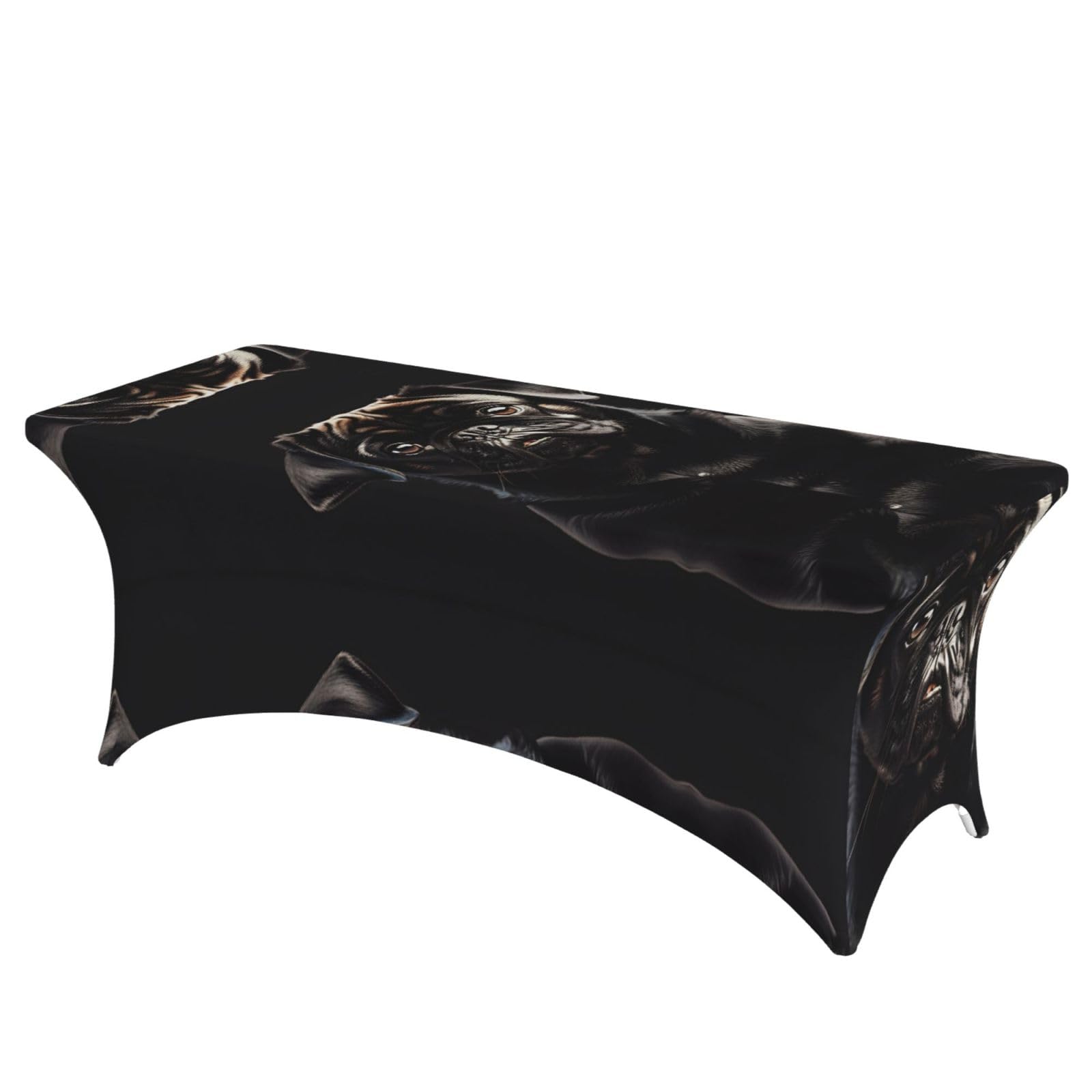 Housse de table rectangulaire extensible élasthanne EdWal sans pli