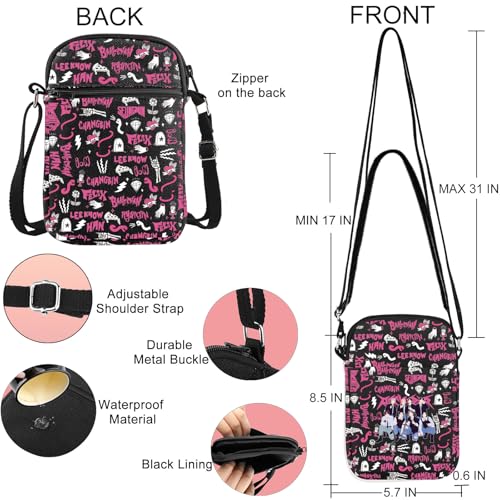 JNIAP Korean Group Stay Crossbody Bag Korean Group Stay Shoulder Bag Korean Band Lover Gifts Rock Album Crossbody Purse2
