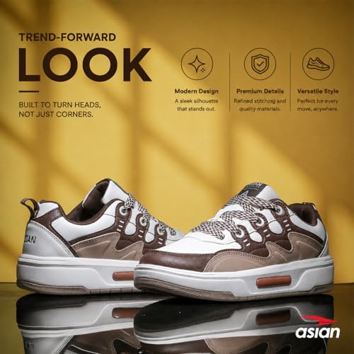 Image of ASIAN Mojo-05 Sneakers for Men | Stylish, Premium & Lightweight Casual Shoes for Boys | Ideal for Walking, Gym, Travel Comfortable & Durable Design