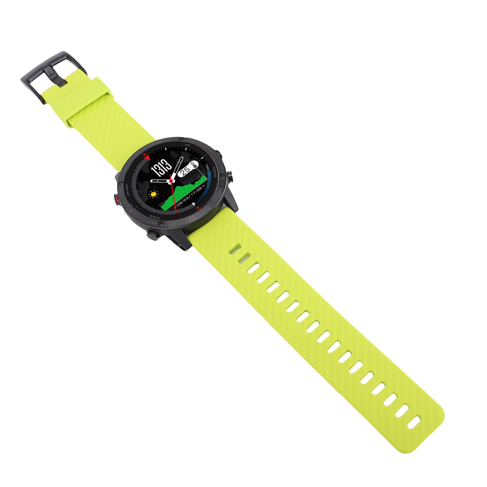 POENVFPO Smart Watch da Uomo, Orologio Subacqueo con Sensore di profondità e Barometro, Batteria da 320 MAh, Notifiche di Chiamate e Messaggi, con Cassa in Lega Ti e Cinturino in