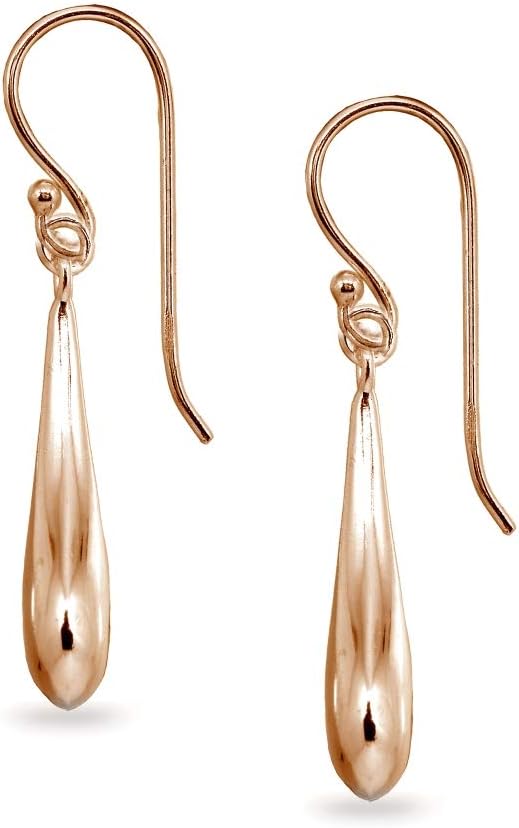 Sterling Silver Polished Teardrop Long Drop Earrings - Image 2