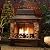 Sunjoy Outdoor Fireplace, Heavy Duty Patio Wood Burning Fireplace with Steel Chimney, Mesh Spark Screen Doors, Removable Grate and Fire Poker, Black