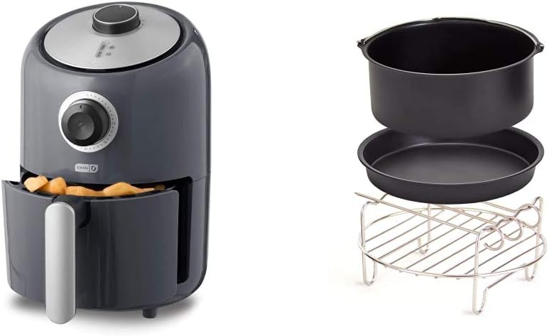 DASH Compact Air Fryer Oven Cooker Bundle with Accessories (2 Quart)