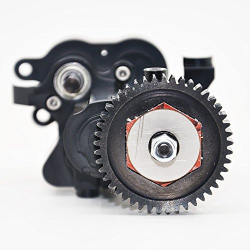 RCLions Black Aluminum Transmission Case Gearbox for TRX4 T4 1/10th RC Crawler Car - Thumbnail 6