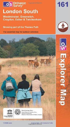 London South (Explorer Maps): Sheet 161 (OS Explorer Map) Paperback – Folded Map, 13 Feb. 2006