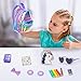 18INDC 18 Inch Girl Doll Clothes and Accessories School Supplies Playset with Clothes Set, School Bags, Sunglasses, Pencils, Pencil Sharpener, Notebooks, Phone, Hair Clip, Stickers （No Dolls）