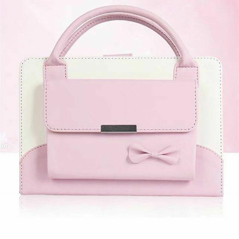 Étui iPad 9ème génération 10,2 pouces rose antichoc transport facile sac