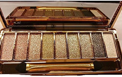 Glitter Eyeshadow Palette, 9 Colors Sparkle Eyeshadow Shimmer Ultra Long Lasting Makeup Eye Shadow Pallet, Gifts for Valentine's Day Wedding Evening Party