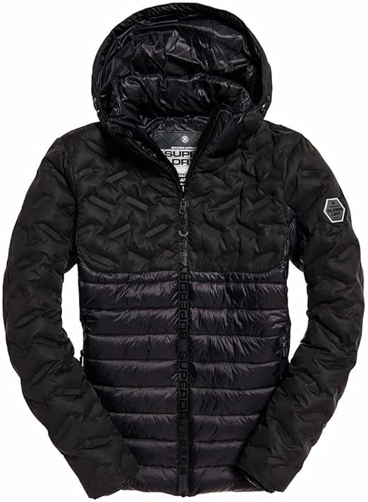down radar mix quilted jacket