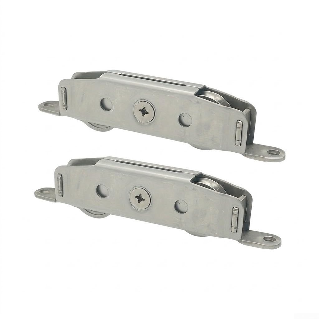 Rodillos Puerta Corredera para acero 2Uds para soporte 120kg(Stainless Steel)