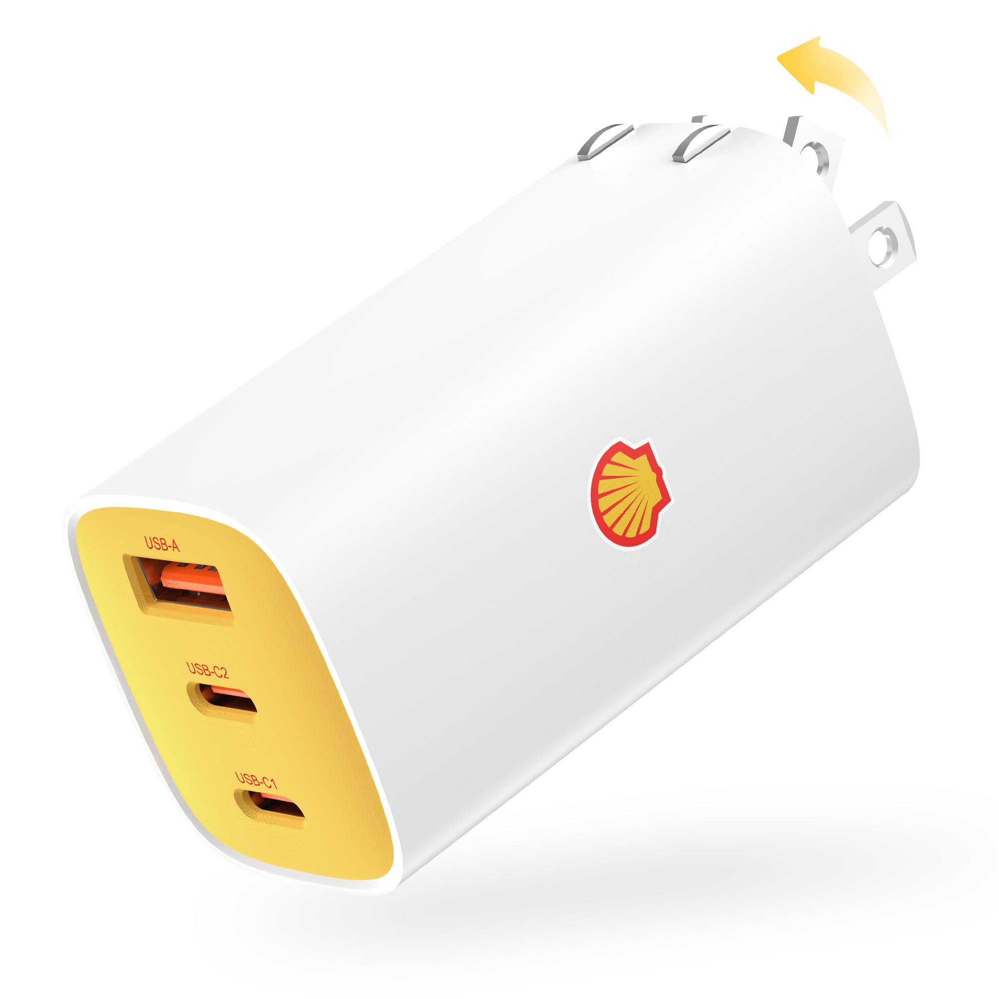 Amazon | Shell 充電器 65W Type-C 3ポート 急速充電器 GaNIII技術