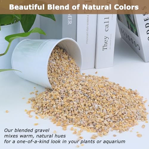 Image of Mulctun 45Lb 1 /5Inch Natural Pea Gravel for Landscaping,Decorative Aquarium Gravel,Terrarium Rocks for Fish Tank Stones for Vases Filling DIY Project Garden Indoor Outdoor