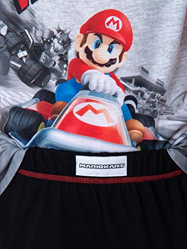 Super Mario Bros. Boys' Mario Kart VROOOM! Video Game Shirt Pants and Shorts 3 Piece Pajama Set2