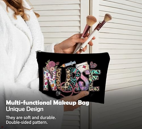 Nurse Makeup Bags,Nurse Gifts for Women,Nurse Cosmetic Bags With Zipper,Nurse Gifts for Nursing Student,Student Nurse Gifts4