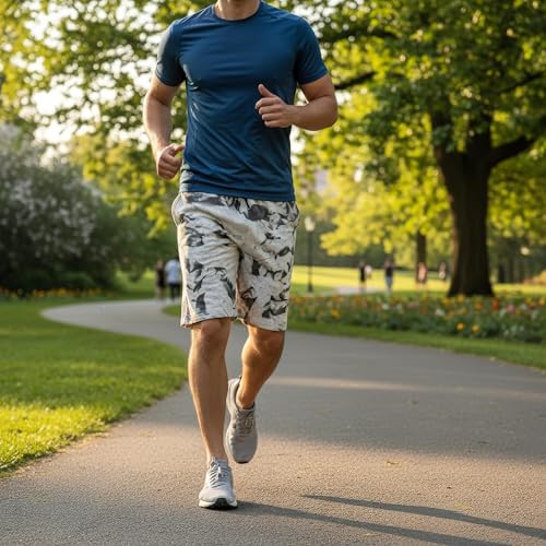 Image of boffi ... Bee-Fits Men's 100% Cotton Shorts Two Pocket with Zipper Pocket Sporty Shorts