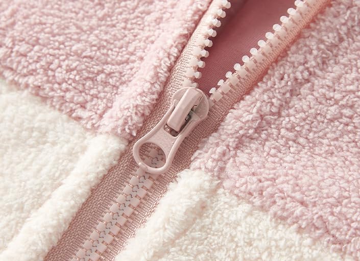 Baby Gilrs Hooded Jacket Soft Winter Warm Fleece Hoody Outerwear Jacket Coat - Image 8