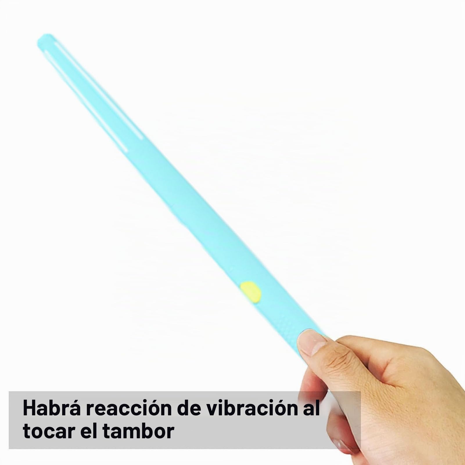 Tambor de Aire Eléctrico, Set de Baquetas Virtuales, RGB Portátil Detección de Movimiento 3D Kit de Batería de Aire con y 8 Sonidos para Adultos Accesorios de Percusión (BLUE)