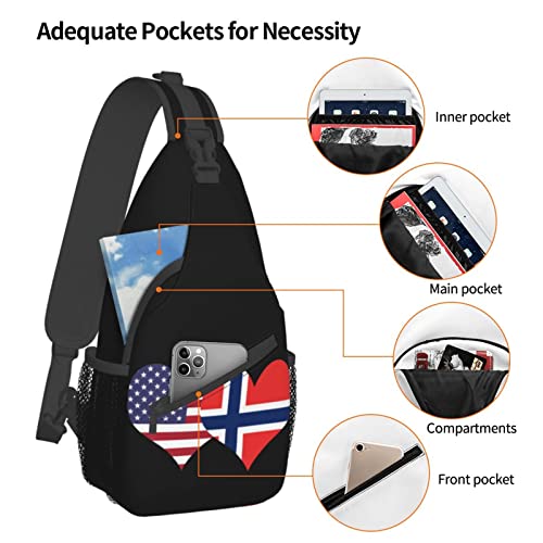 Mochila tipo bandolera unisex con banderas miniatura 5