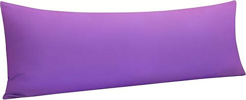 Miniatura 1 de NTBAY Funda de almohada corporal de microfibra 100 % cepillada, ultra suave y acogedora, cierre de sobre, funda de almohada de cuerpo completo para