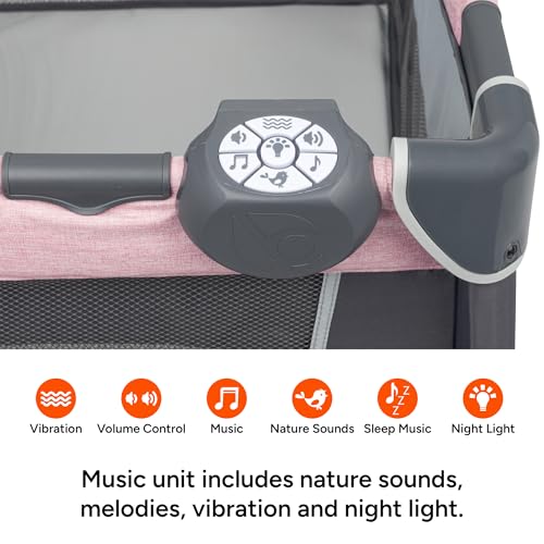 Baby Trend Simply Smart Nursery Center Playard, Dash Pink - image 8