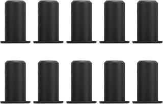 10pcs Cable Routing Kit for, Silicone Cable Feed Through Bushings Wall Grommet for 0.75 Inch Wall Holes & Furniture Lines (Black)