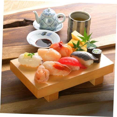 Plato japonés de bambú para sushi tamaño mediano miniatura 7