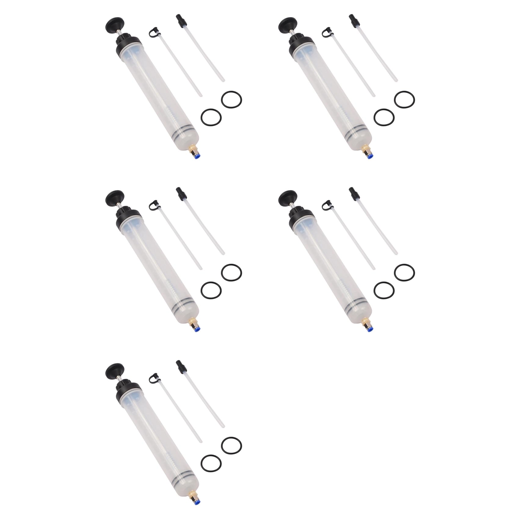 Jnchdghwa 5X 500Cc Brake Fluid Oil Extractor Auto Oil Change Syringe with Hose Manual Filler Fluid Oil Change Evacuator Pump