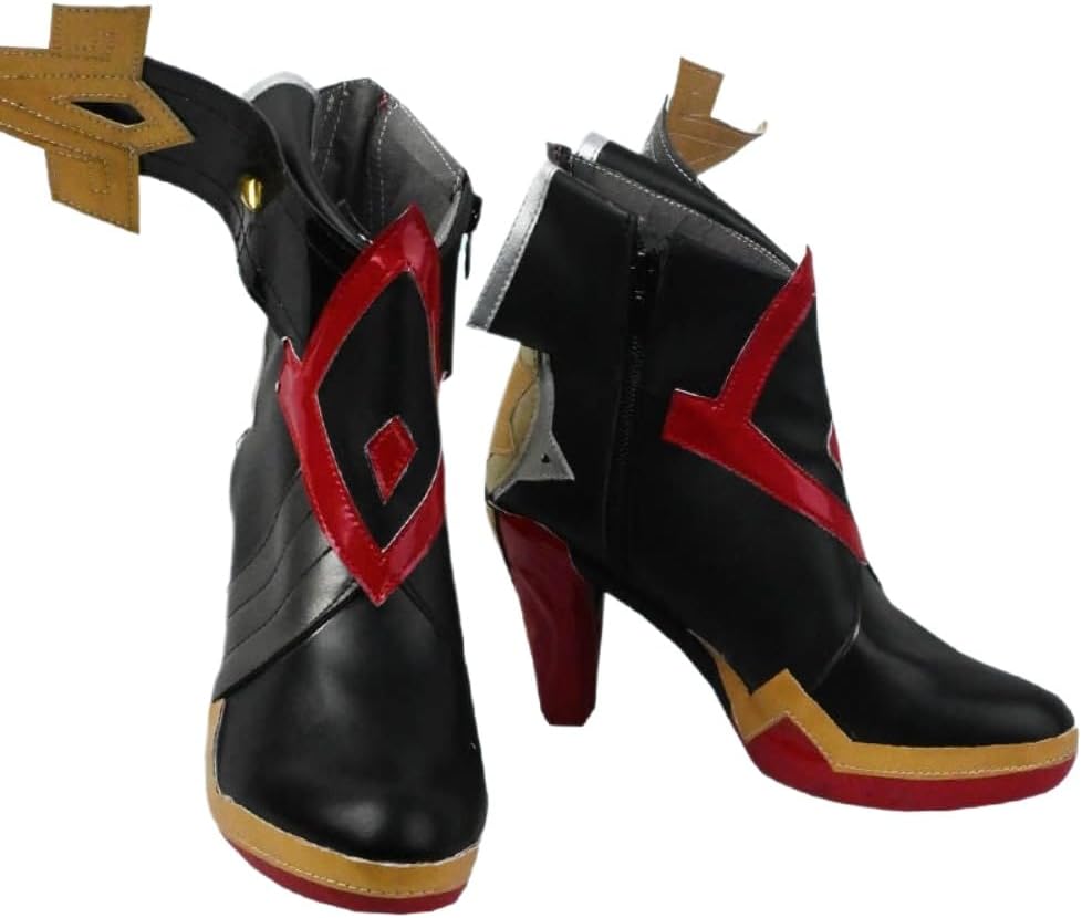 Mavuika Cosplay Shoes High Heel for Game Genshin Impact - Handmade Custom Pyro Archon Cos Footwear for Woman Man Halloween
