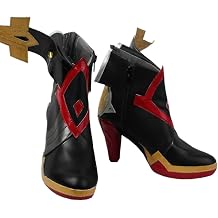 Mavuika Cosplay Shoes High Heel for Game Genshin Impact - Handmade Custom Pyro Archon Cos Footwear for Woman Man Halloween