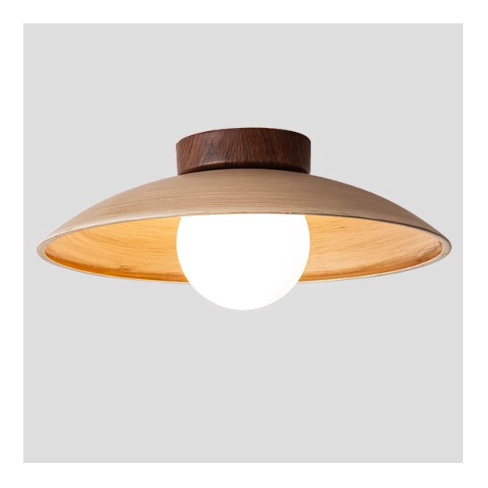 Modern Farmhouse Flush Mount Fixture With Nordic Retro Tone Ceiling Lamp