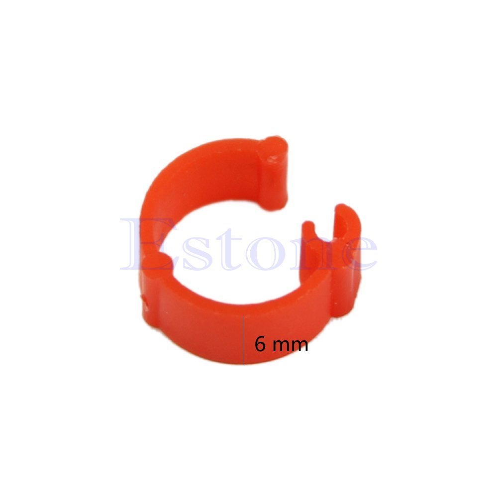 100 Pcs Bagues/Anneaux de Pied pour Oiseaux/Pigeon Pignon Anneaux d'Identification A Pieds pour Oiseaux, Couleur Aleatoire (Plastique)