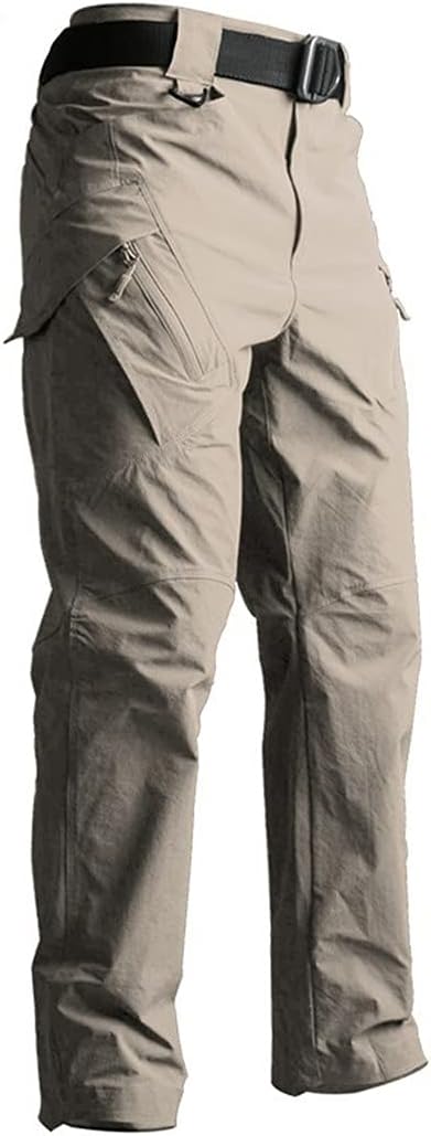 KEHAIOO Autumn Tactical Style Pants, Military Army SWAT Combat Cargo Pants, Men Casual Quick Dry Solid Trousers