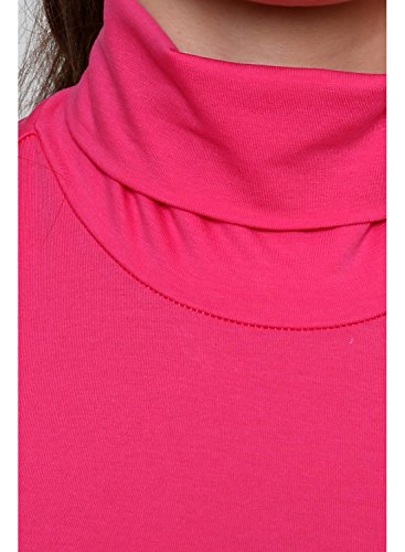 Image of LE BOURGEOIS Women Slim Fit Casual Full Sleeve Highneck /Turtle-Neck Cotton Top
