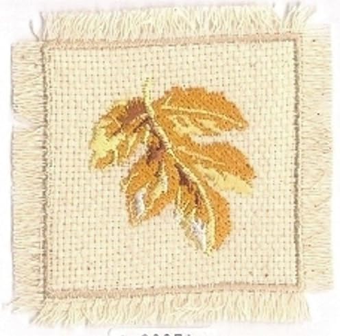 Yellow Planetree Maple Leaf Embroidery Applique Patch