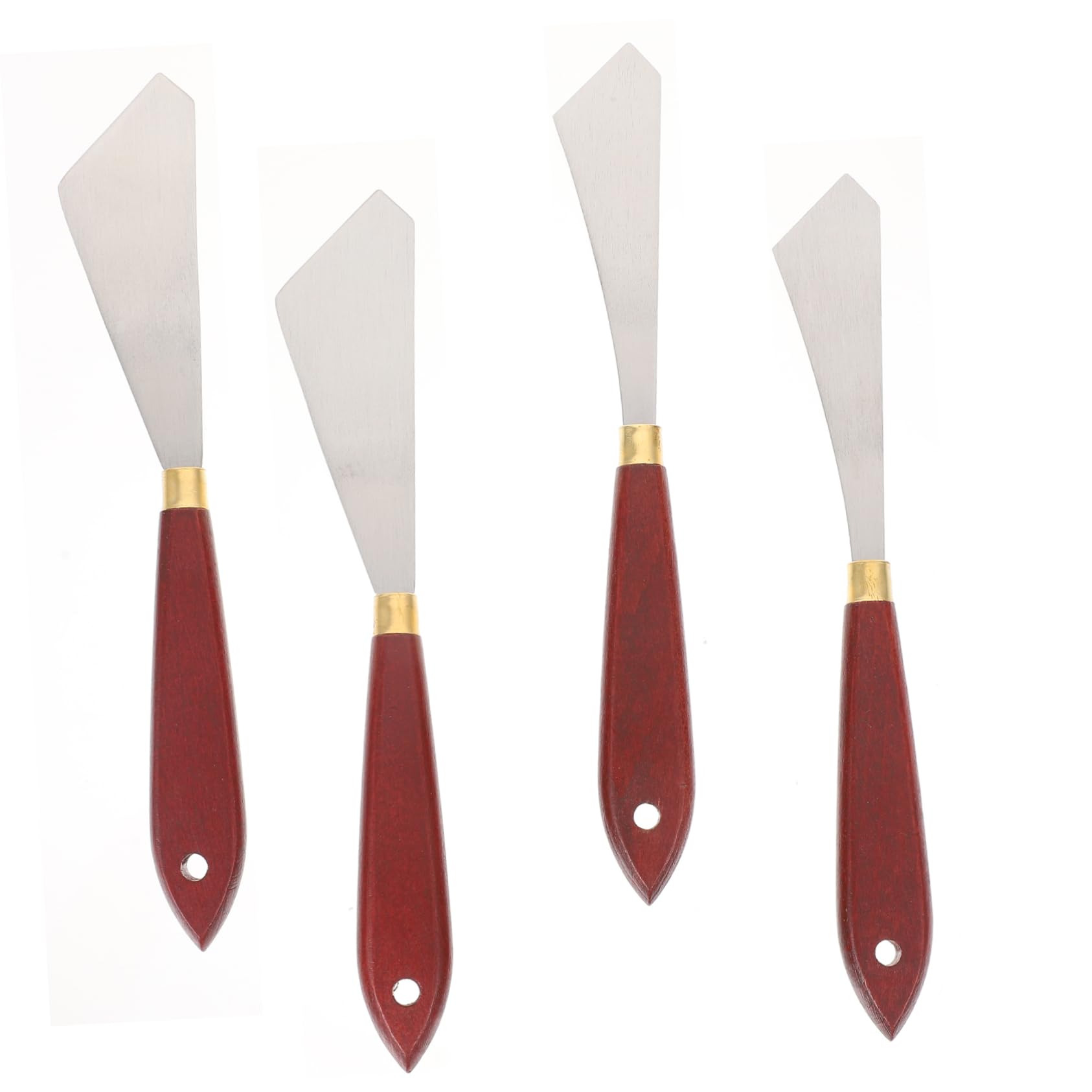 Operitacx 12 Pz Coltello Sagomato Per Pittura a Olio Spatola Per Art Coltello Arte Pittura a Coltello Raschietto Per Pittura Artistica Abito Acciaio Inossidabile A Forma Di Coltello Da Olio