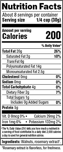Diamond of California, Chopped Walnuts, 8 Ounce Bags (Pack of 12)