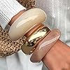 FAXHION Chunky Resin Acrylic Bangle Bracelets for Women, Colorful Wide Geometric Bangles Set, Statement Stackable Bracelet Jewelry Gift #2