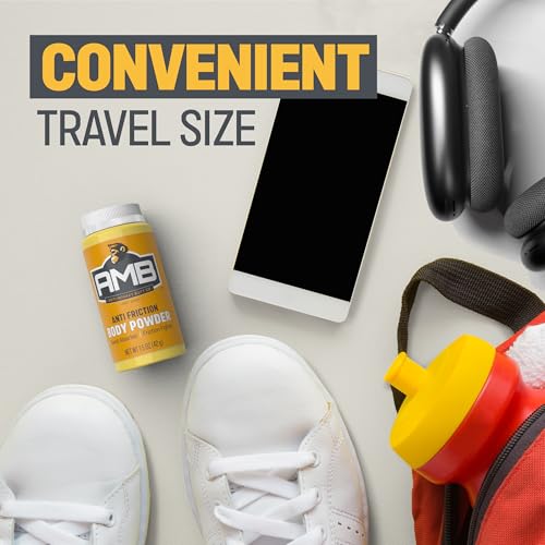 Anti Monkey Butt Travel-Size Body Powder with Calamine – Talc-Free Sweat, Odor & Friction Relief – Chafing Protection for Active Lifestyles, (1.5 oz, Pack of 12)