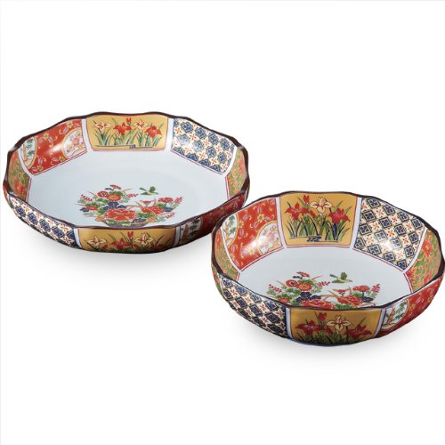 ランチャン 料理セット マルチ 鉢Φ21x6.5/皿Φ24x5.2cm 古伊万里金彩 有田焼 日本製