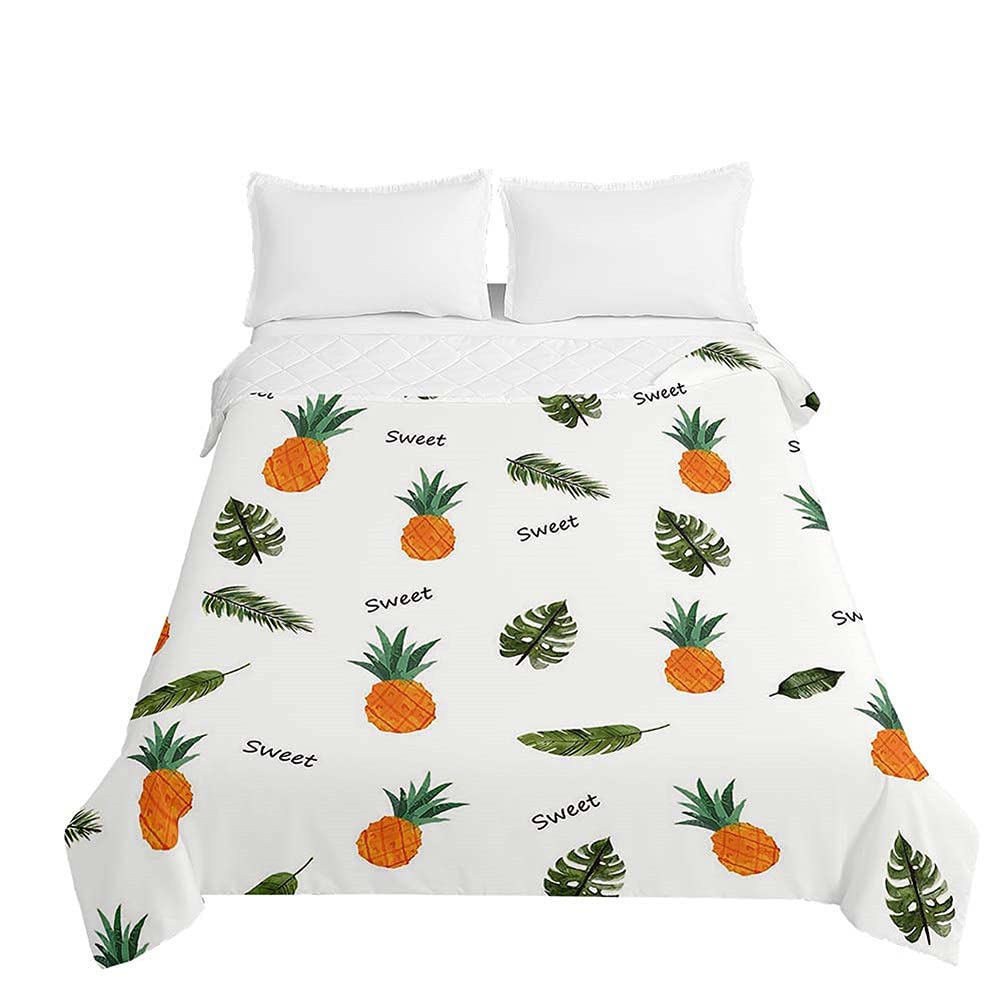 Couvre-lits matelassés 150x200 couverture de lit microfibre gaufrée 1-2 personnes