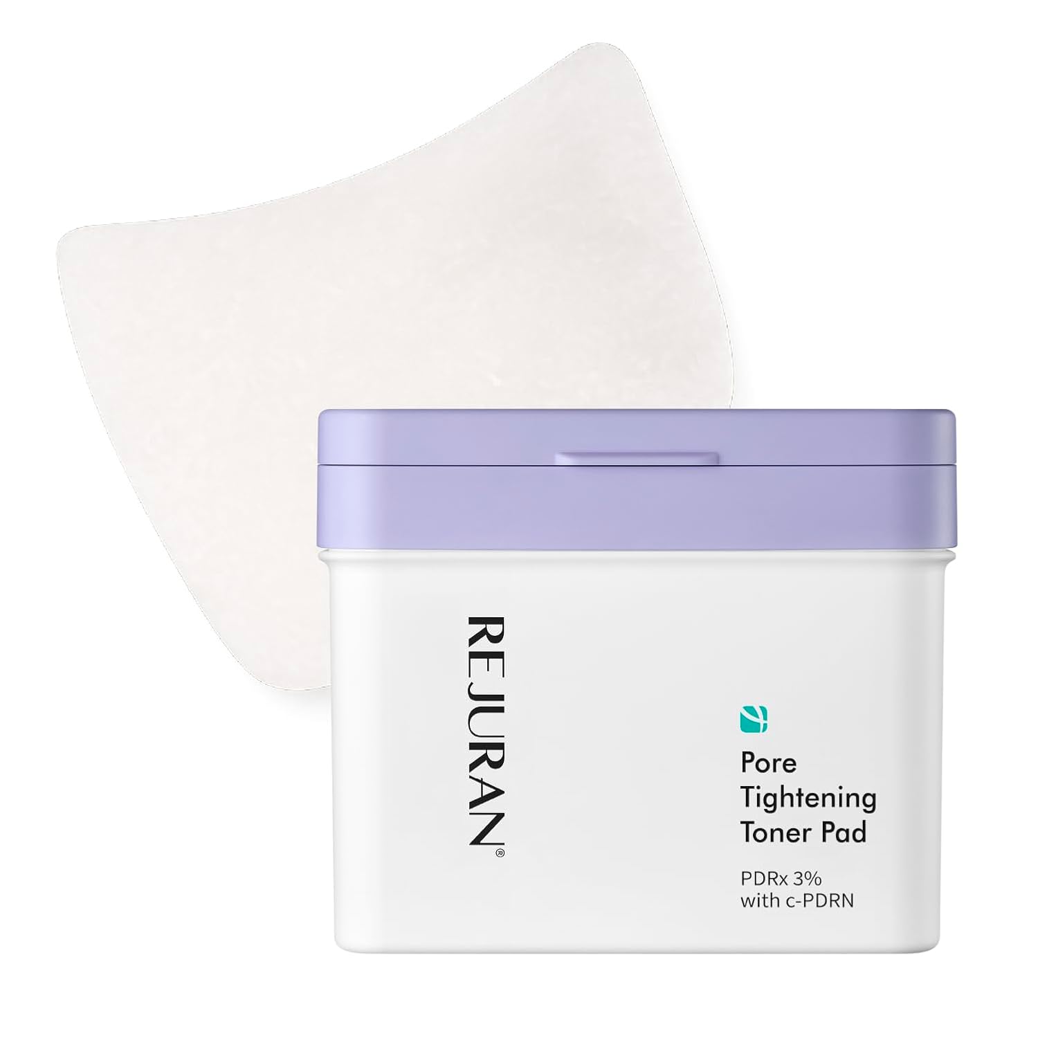REJURAN® Pore Tightening Toner Pad, PDRx® 3% with DOT™ c-PDRN – Exfoliating Pads with AHA BHA PHA for Daily Pore Cleansing, Oil-Moisture Balance & Cooling Care, Smoother-Looking Skin, Korean Skincare