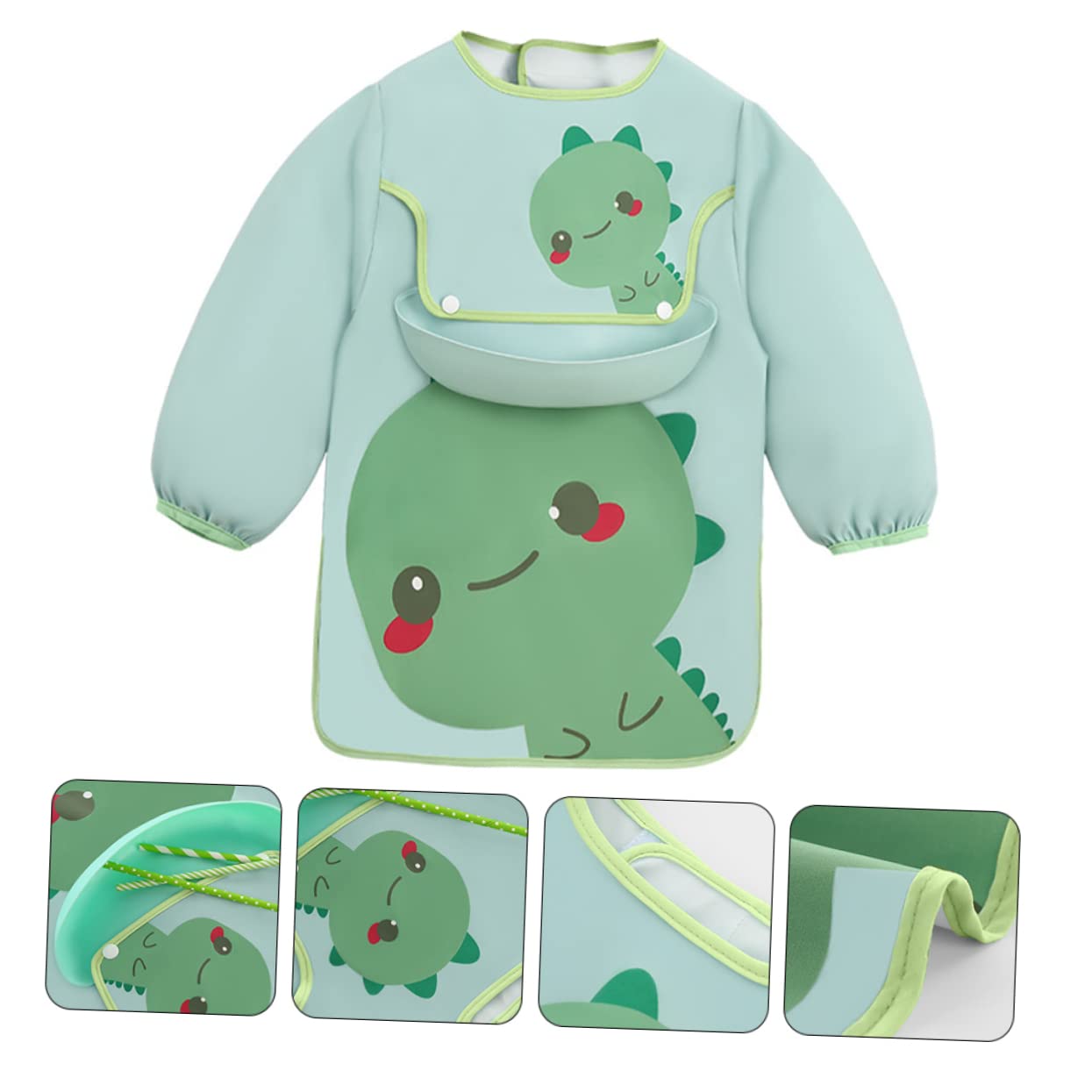 TOYANDONA 3stücke Eating Smock Wasserdichte Kleinkinder-schürze Mit Niedlichem Cartoon-design Und Malen Schützt Die Kleidung Vor Flecken Einfach Zu Reinigen Und Schnell Trocknend
