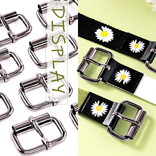 Swpeet 60Pcs 1 Inch / 25mm Gun-Black Multi-Purpose Metal Roller Buckles Metal Rings for Belts Hardware Bags Ring Hand DIY Accessories Keychains Belts and Dog Leash - Image 4